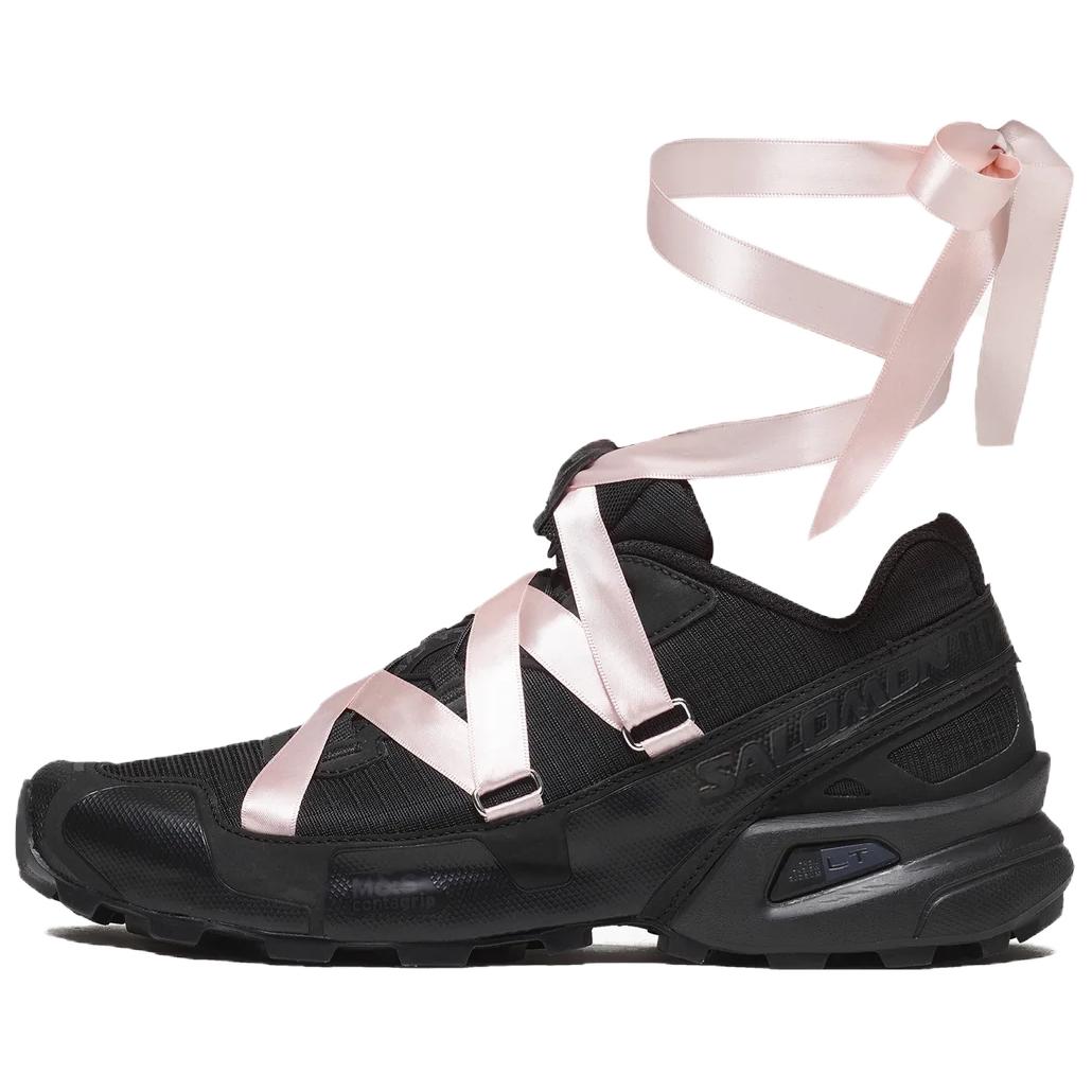 Sandy Liang x SALOMON Speedcross 3 Y2K retro running shoes, non-slip, wear-resistant and breathable, low-top, casual cross-country marathon racing running shoes, same style for men and women, black pink