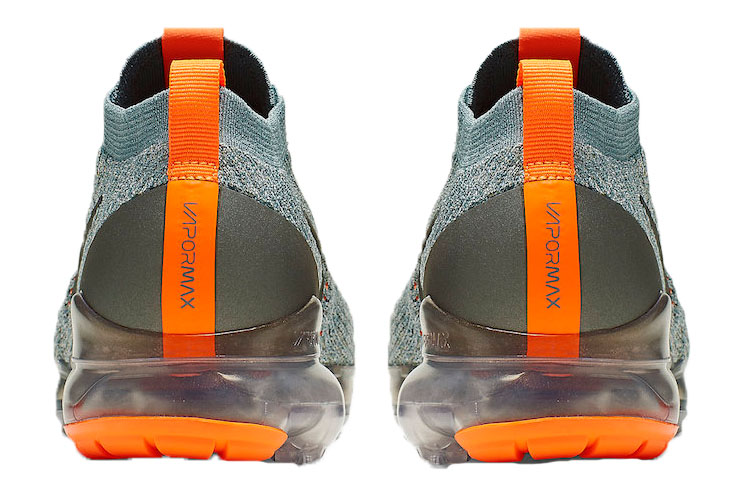 Мужские кроссовки Nike Air VaporMax (серо-оранжевый) — Серый / оранжевый — фото 4