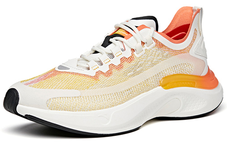 Anta Premium Speed Cushioning Slip Resistant Abrasion Resistant Low top Running Shoes Men’s White Orange