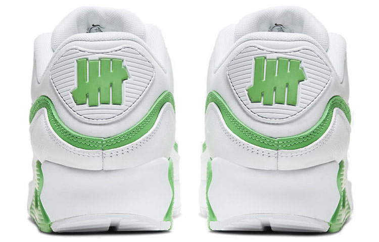 Кеды UNDEFEATED x Nike Air Max 90 (бело-зеленые) — Белыйзелёный — фото 4