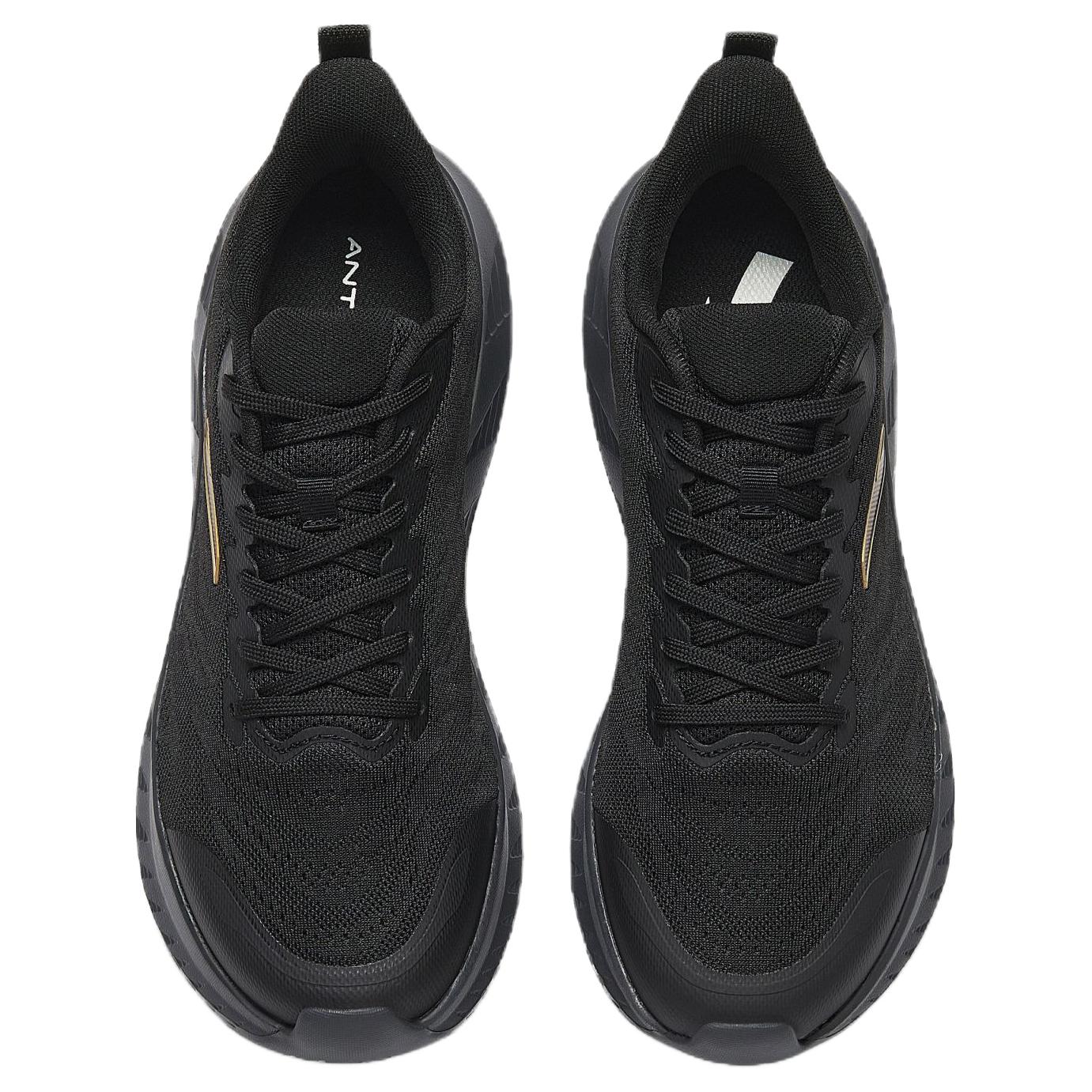 Anta Cushioning Slip Resistant Cushioning Slip Resistant Low top Casual Running Shoes Men’s Black Gold