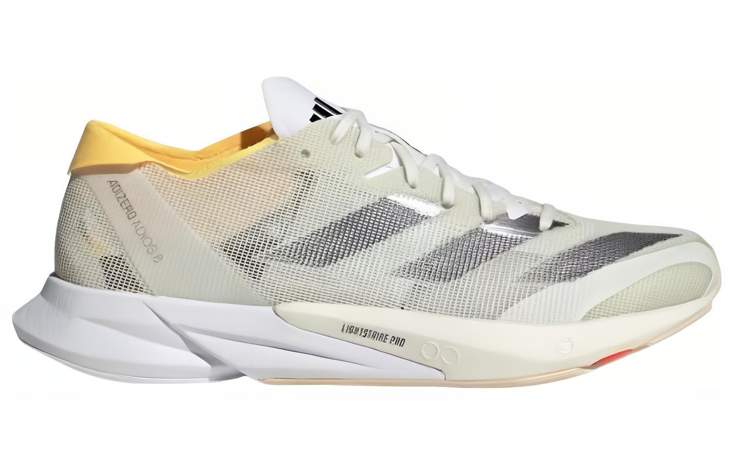 Adidas Adizero Adios 8 Mesh Cushioning Abrasion Resistant Support Cushioning Abrasion Resistant Support Low top