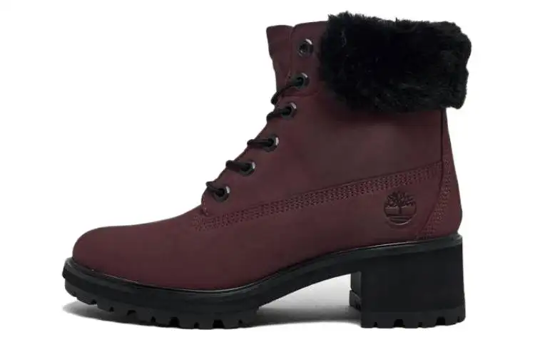 Timberland Abrasion Resistant Height Increasing Crew Outdoor Boots Women's Dark Red