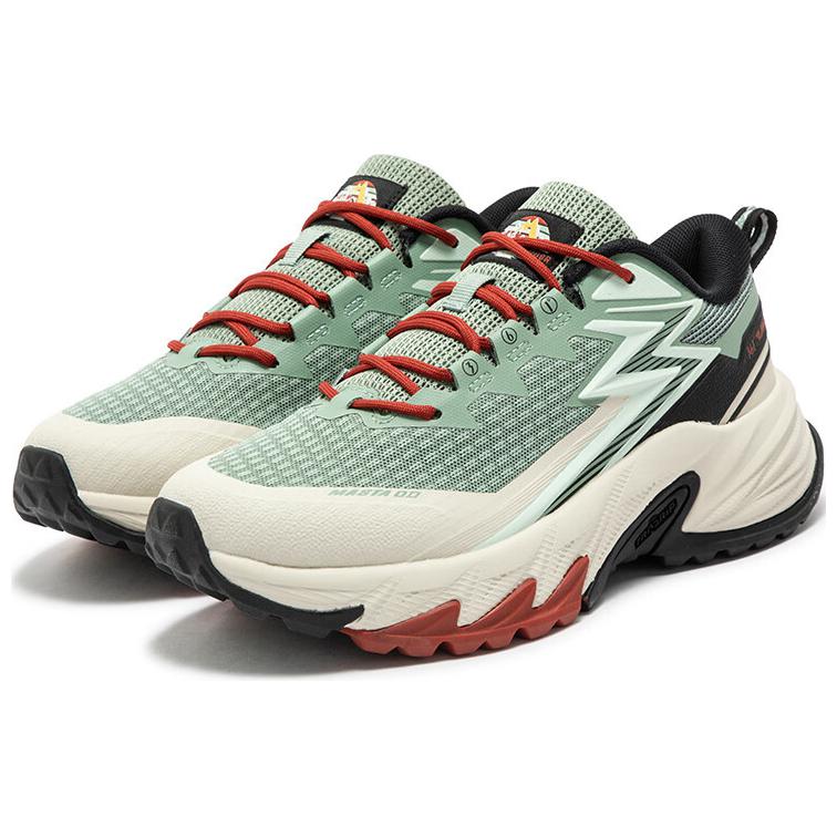 361° Slip Resistant Abrasion Resistant Low top Outdoor Shoes Women’s Green Black Red