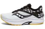 Saucony Axon Pulse 2 Cushioning Slip Resistant Abrasion Resistant Low top Running Shoes Men's White Black Standard M