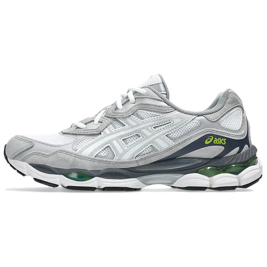ASICS GEL NYC Rubber Running Shoes Men's Gray White