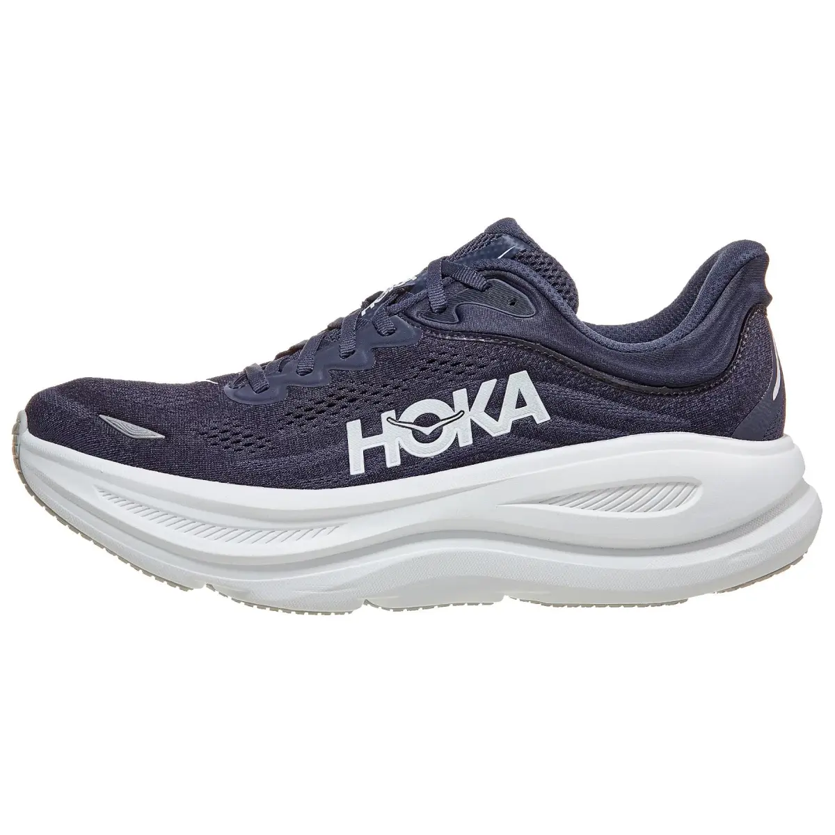 HOKA ONE ONE Bondi 9 Comfortable Low top Long Distance Running Shoes Men's Marine Blue