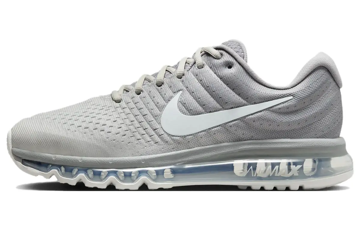 Nike Air Max 2017 Vintage Cushioning Abrasion Resistant Breathable Low top Casual Running Shoes Men's Gray