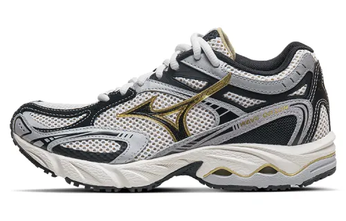 Mizuno WAVE ORION Cushioning Slip Resistant Abrasion Resistant Breathable Low top Running Shoes Unisex White Gold Black