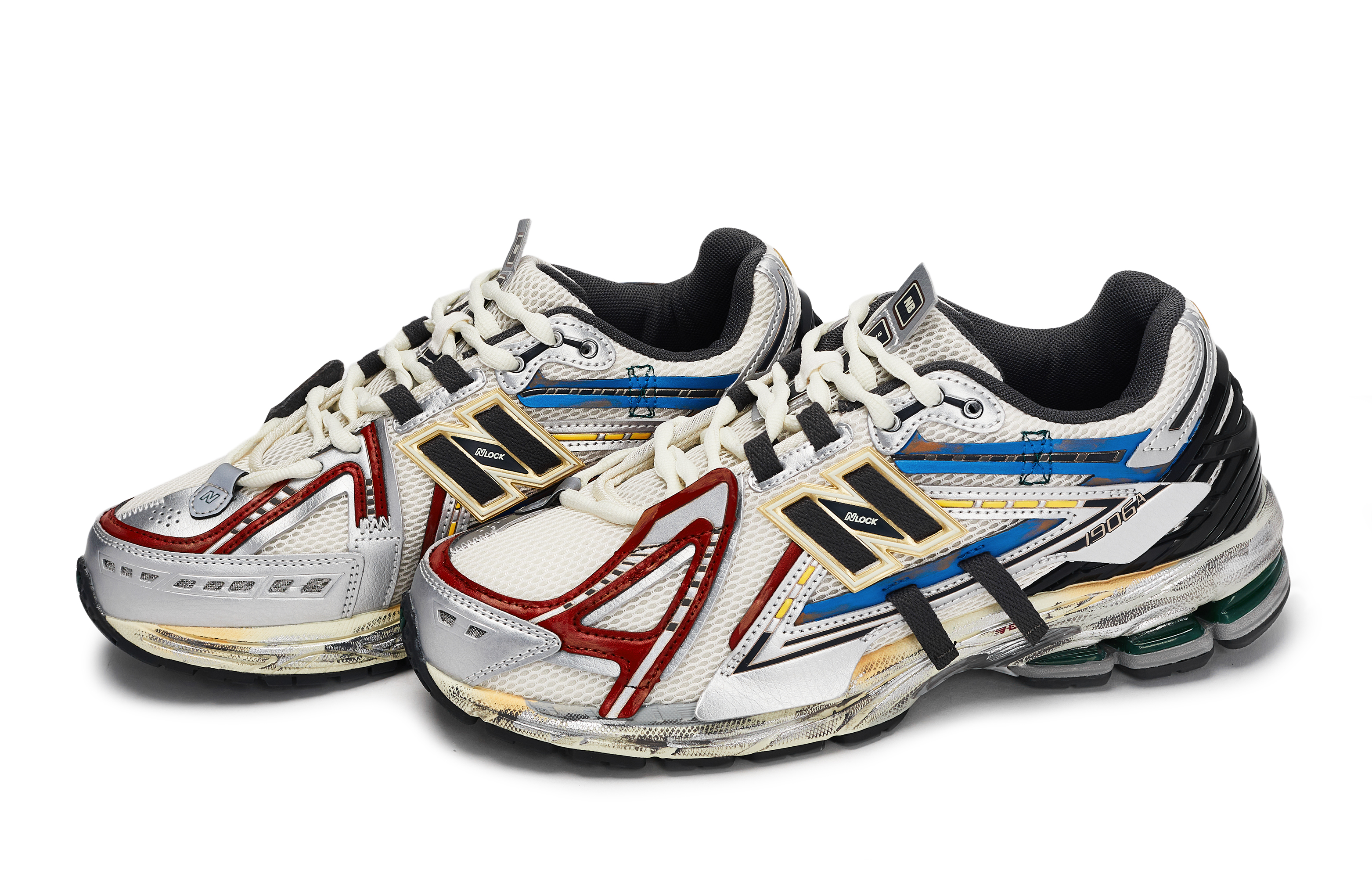 New Balance 1906 Abrasion Resistant Abrasion Resistant Low top Running Shoes Men’s Black White Gray Red