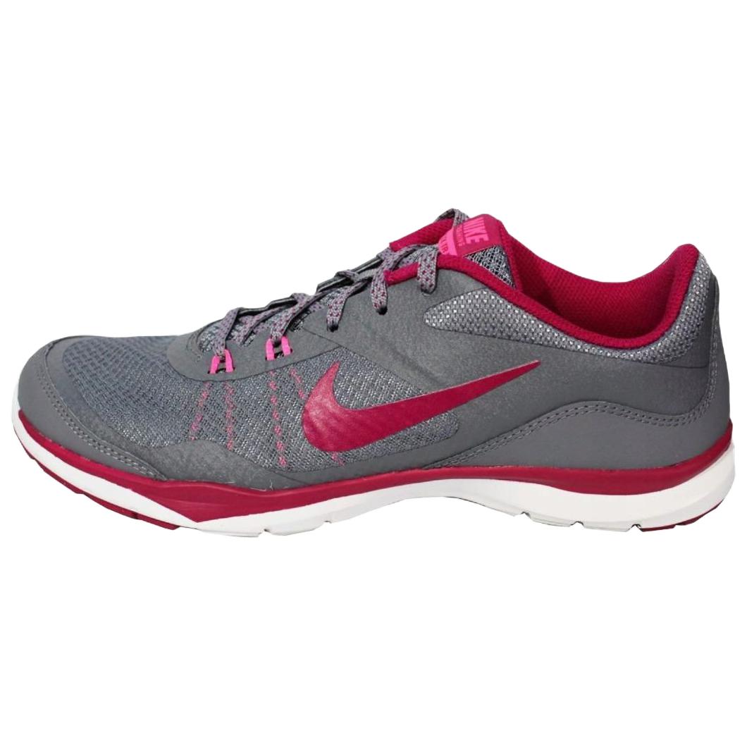 Nike Flex Trainer 5 Fabric Slip Resistant Abrasion Resistant Low top Running Shoes Women’s Gray Red