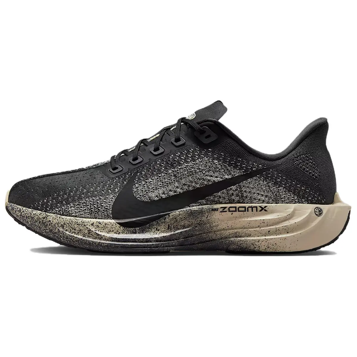 Nike Pegasus Plus Breathable Low top ZoomX Foam Midsole Long Distance Running Sprint Running Shoes Men's Black