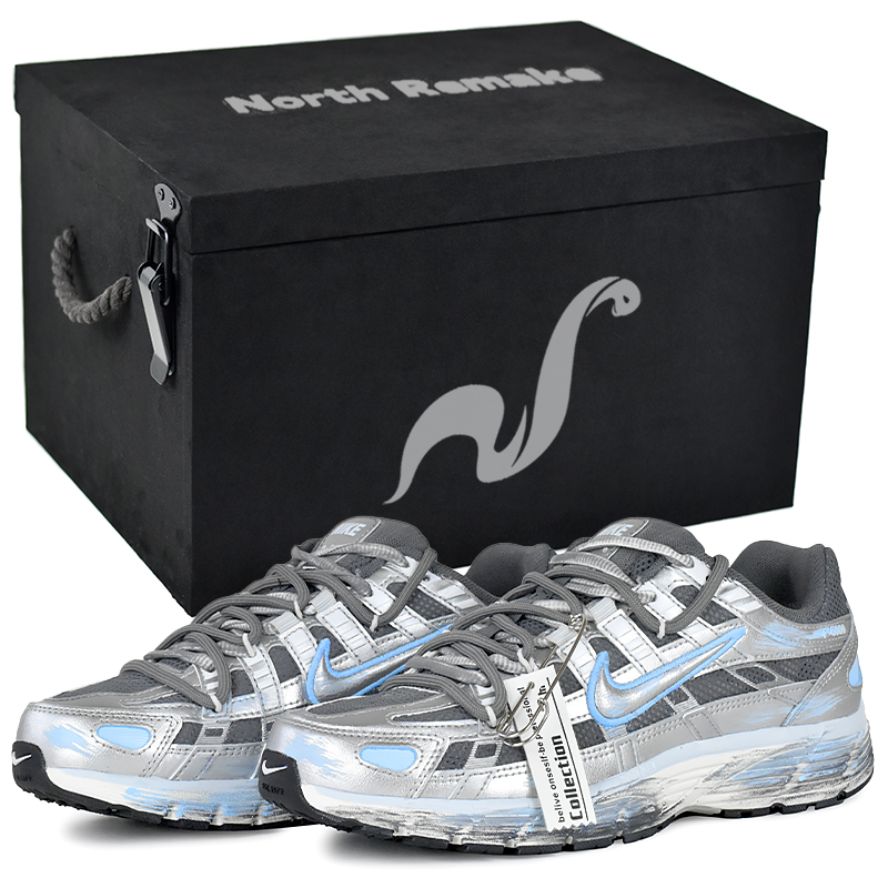 Nike P 6000 Abrasion Resistant Low top Running Shoes Women's Silver