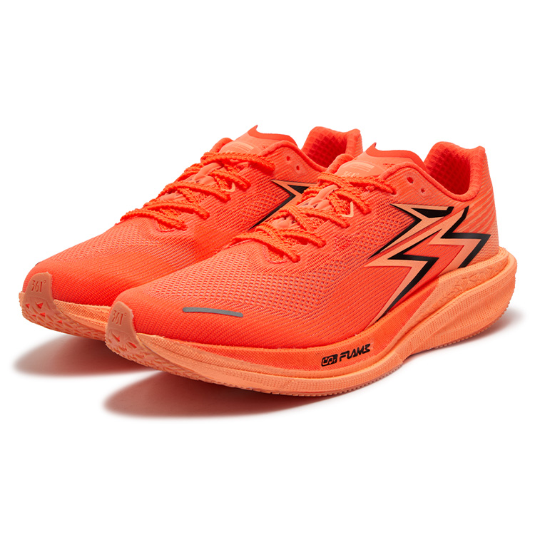 361° Blitz Speed 4 Pro Mesh Low top Fiberglass Plate Casual Training Physical Fitness Test & Exam Racing Running Shoes