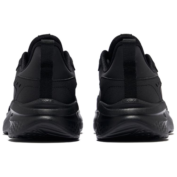 Erke Treat Yourself Cushioning Slip Resistant Low top Running Shoes Men’s Jet Black