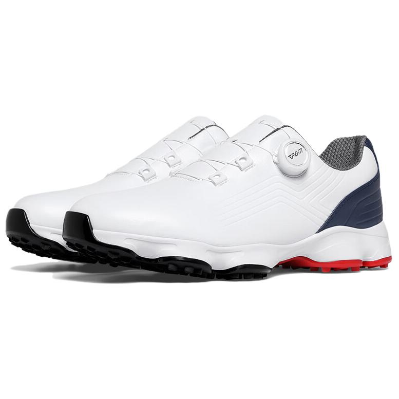 PGM Slip Resistant Abrasion Resistant Low top Golf Shoes Men’s White Blue
