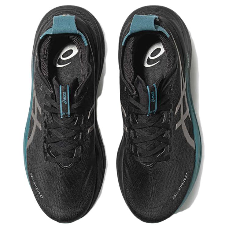 ASICS GEL NIMBUS 27 Abrasion Resistant Breathable Low top Marathon Long Distance Running Shoes Men’s Black