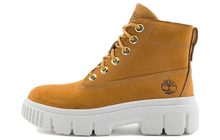 Женские ботинки Timberland (горчичные)