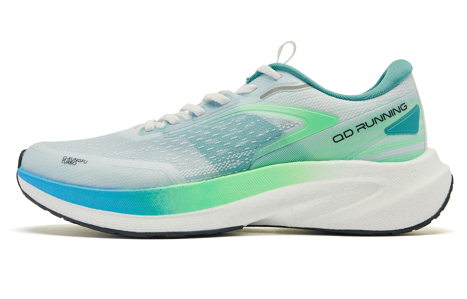 QIAODAN Flying Shadow 4 LITE Slip Resistant Abrasion Resistant Low top Running Shoes Men’s Jordan White Aurora Green