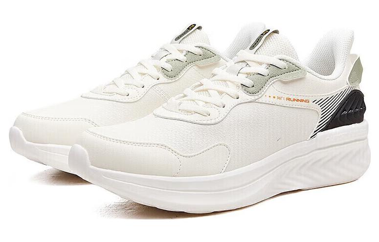361° Comfortable Cushioning Waterproof Lightweight Rebound Low top Running Shoes Men’s White Cyan