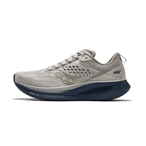 Saucony RIDE Yutuo 17 Low top Sprint Running Shoes Men's Light Gray