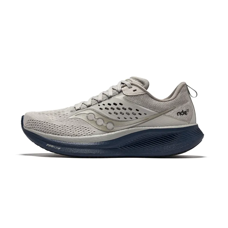 Saucony RIDE Yutuo 17 Low top Sprint Running Shoes Men's Light Gray