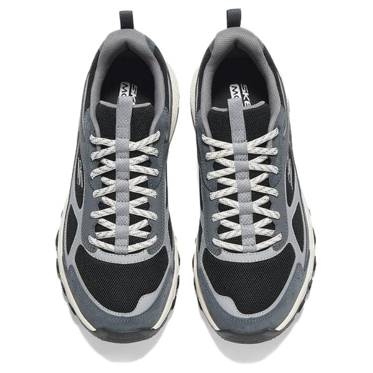 Skechers OUTDOOR MENS Comfortable Abrasion Resistant Low top Outdoor Shoes Men’s Gray Black