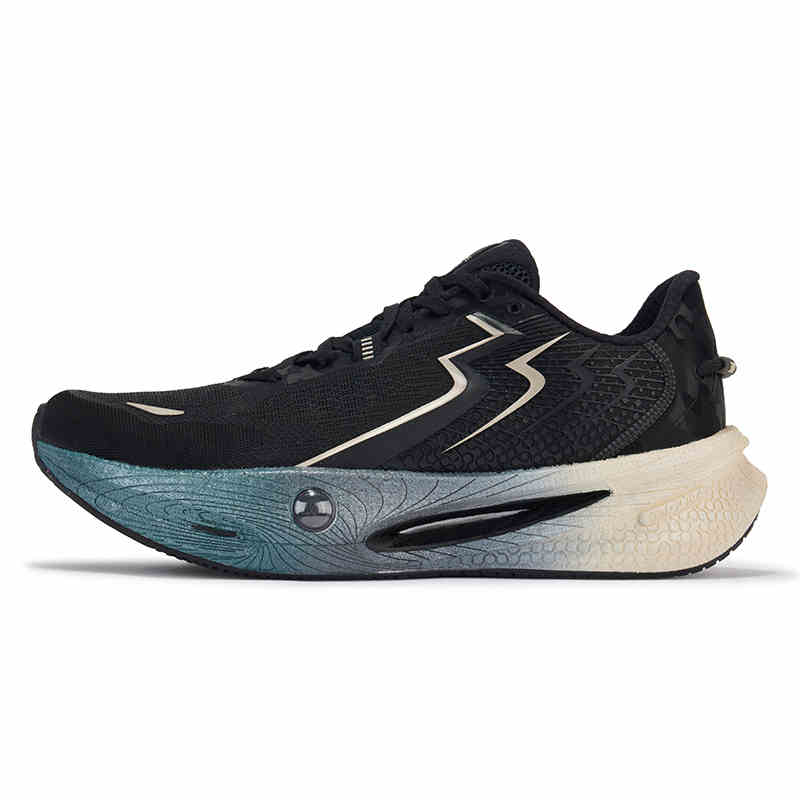 361° Slip Resistant Abrasion Resistant Low top Sprint Running Shoes Men’s Obsidian Black Champagne Gold