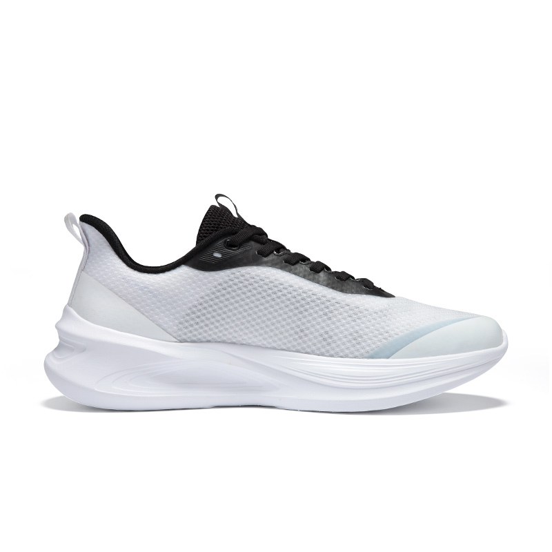 Erke Cushioning Breathable Lightweight Low top Casual Running Shoes Men’s White Black