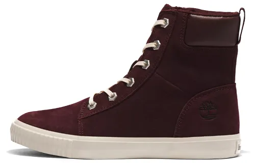 Timberland Skyla Bay 6 Inch Leather Abrasion Resistant Short Outdoor Boots Women's Burgundy
