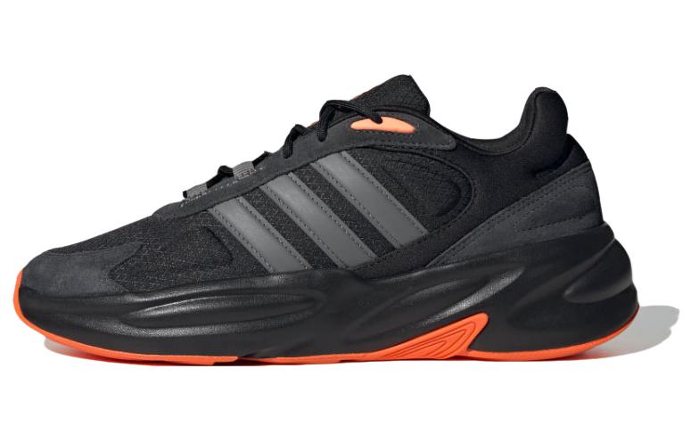 Мужские кроссовки adidas neo Ozelle (черно-оранжевые)