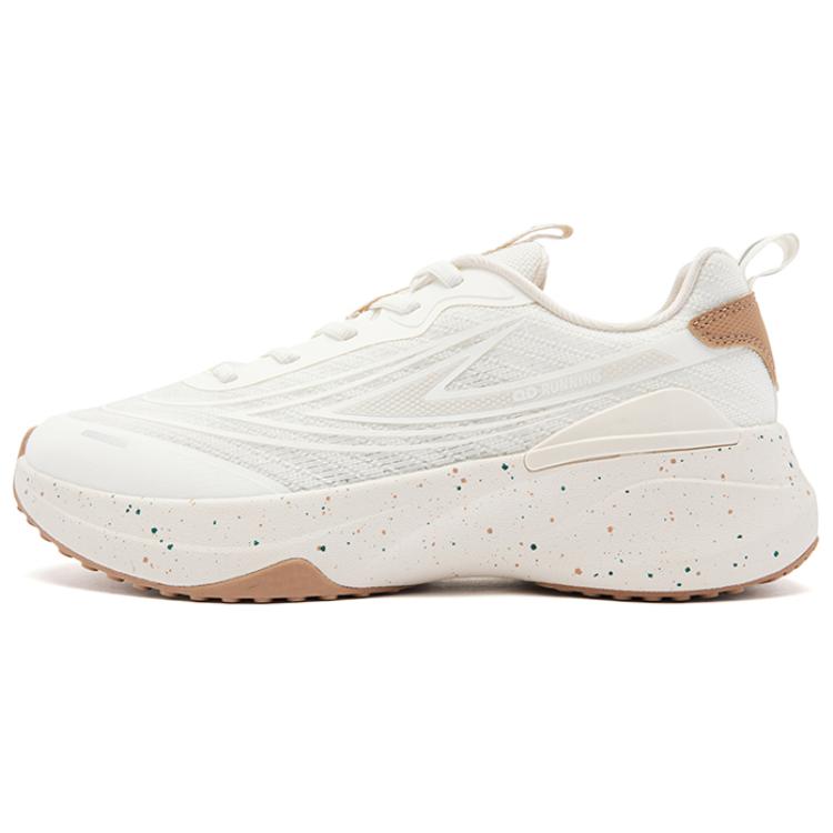 QIAODAN Cushioning Breathable Low top Casual Running Shoes Women’s White Brown