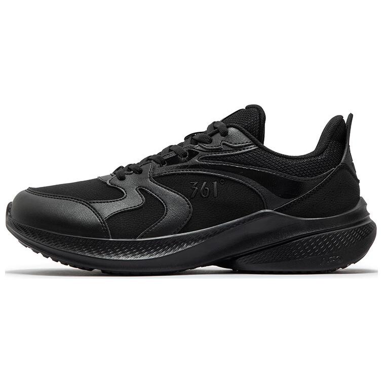 361° Abrasion Resistant Lightweight Rebound Low top Casual Running Shoes Men’s Black Gray