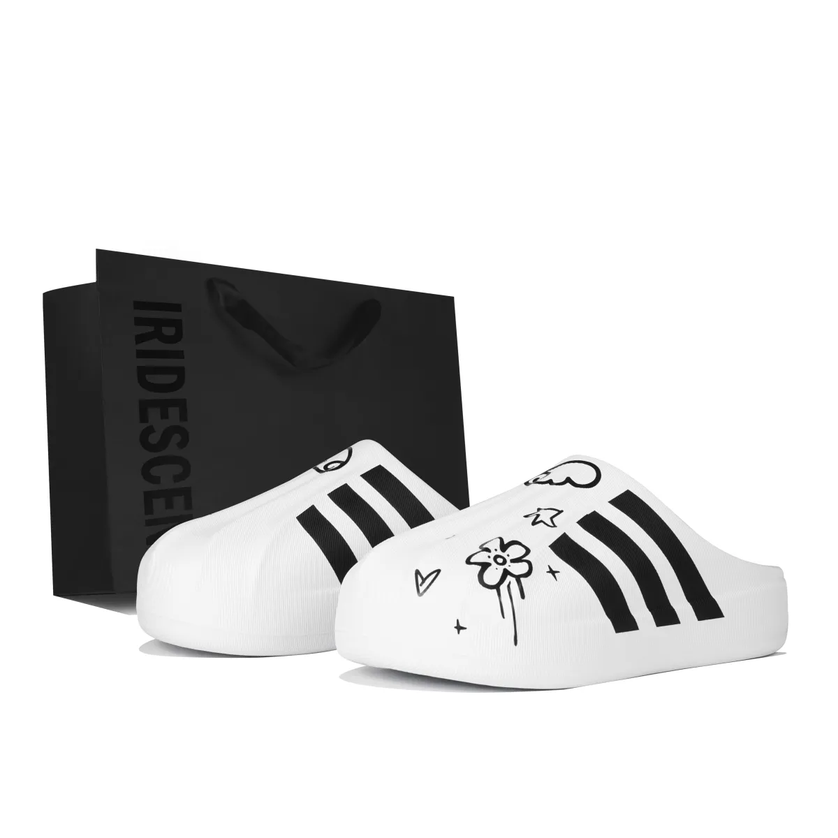 Adidas Originals AdiFOM SUPERSTAR MULE No Special Function No Special Function Closed Toe Slippers Unisex Black White