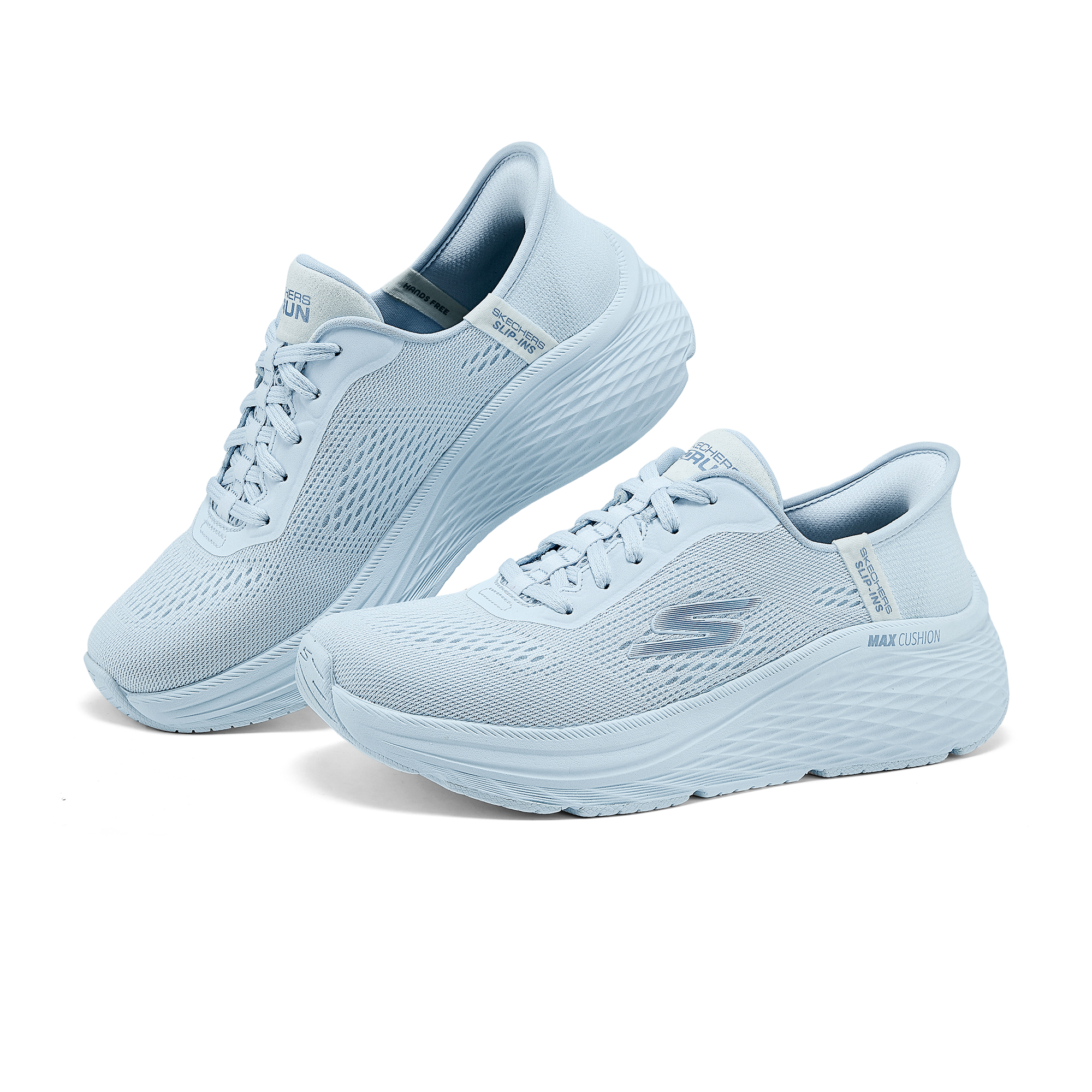 Skechers Max Cushioning Elite 2.0 Cushioning, Wear Resistant Low top Casual Running Shoes Women’s Light Blue