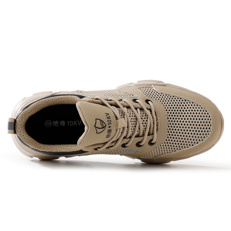 LANOUDUN Impact Resistant Lightweight Low top Outdoor Shoes Unisex Khaki