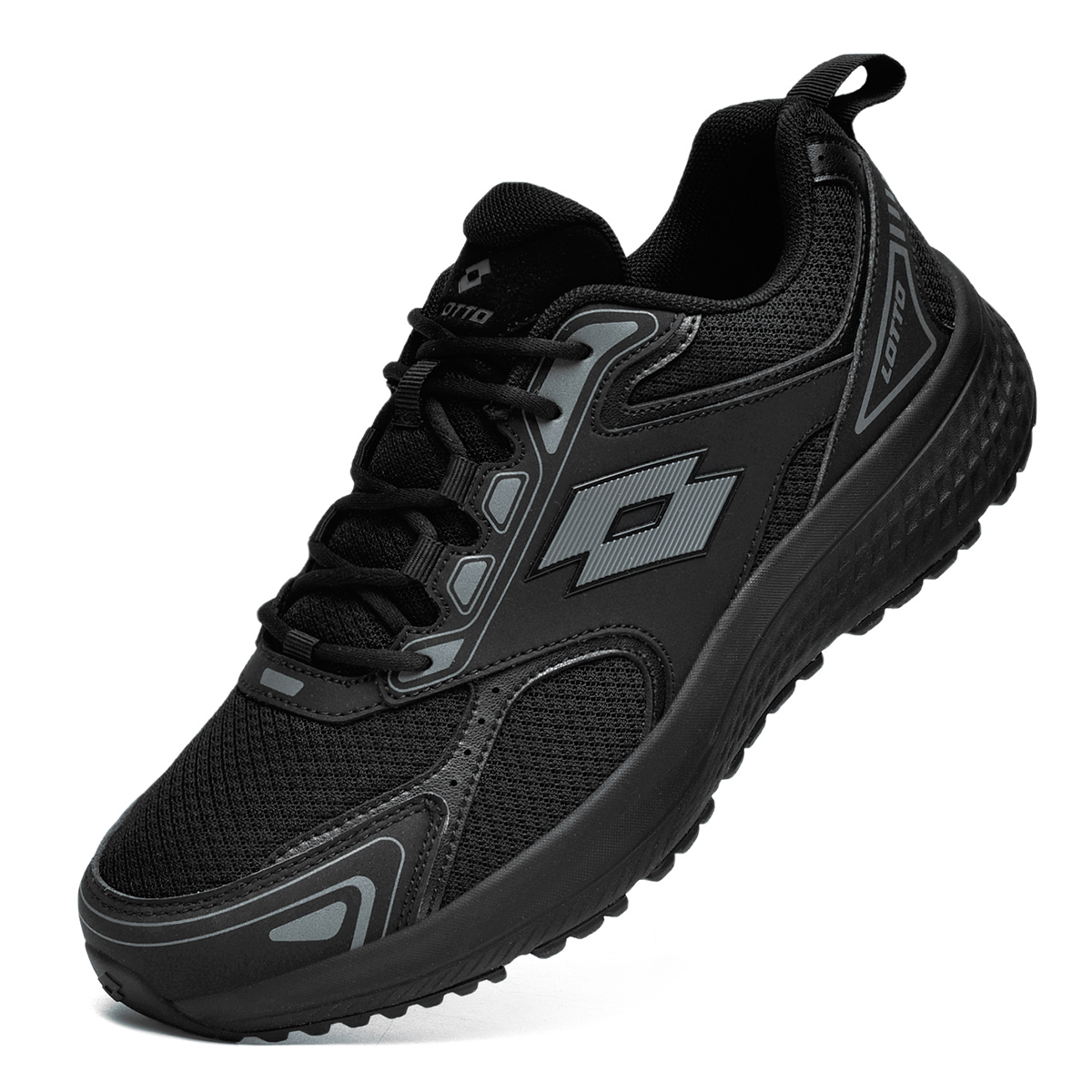 LOTTO Slip Resistant Abrasion Resistant Low top Carbon Plate Technology Marathon Running Shoes Men’s Black