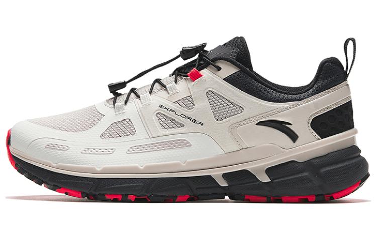 Anta Leaping Ridge Abrasion Resistant Breathable Low top Running Shoes Men’s White Black