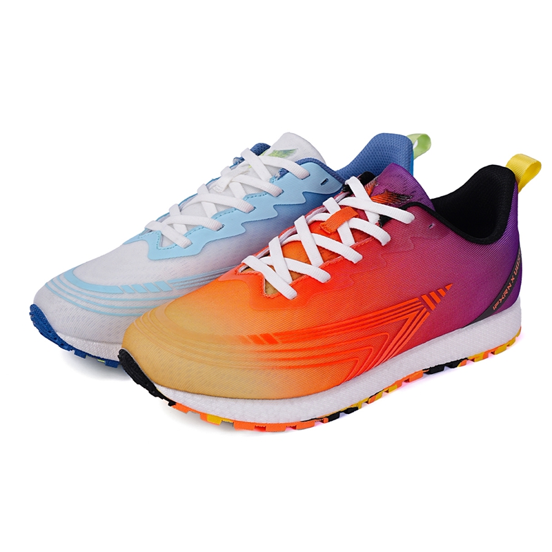 IFXRN Running Shoes Unisex Left Yellow Red Purple/Right Blue White