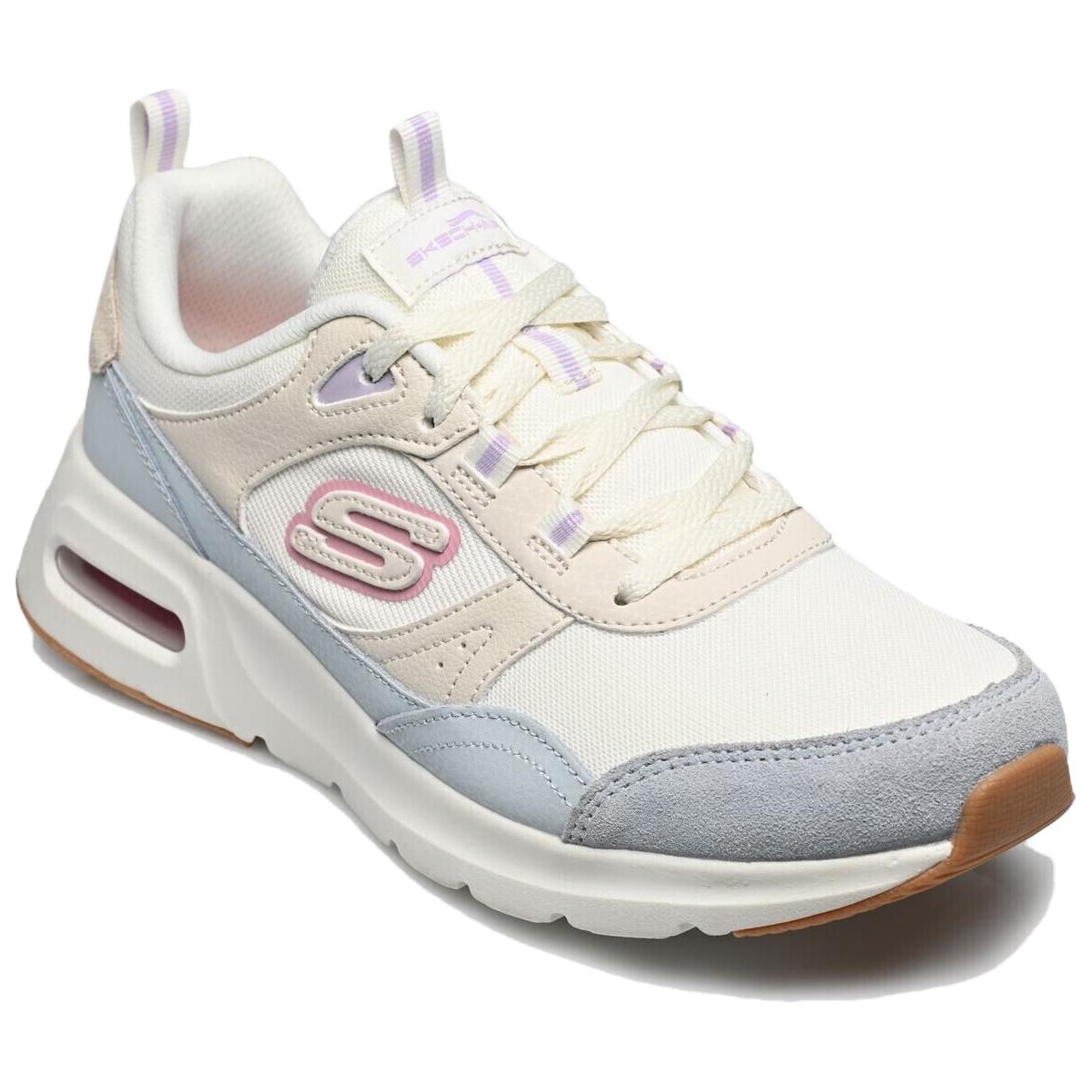 Skechers Sport Abrasion Resistant Support Low top Running Shoes Women’s Beige Blue