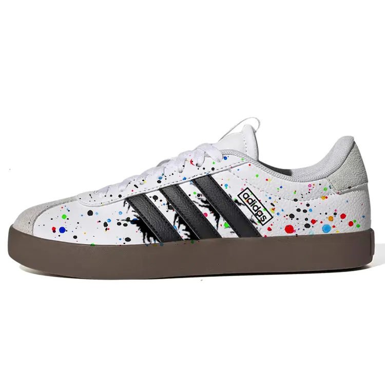 Adidas VL COURT 3.0 German Army Trainers Unisex Low Top White/Black