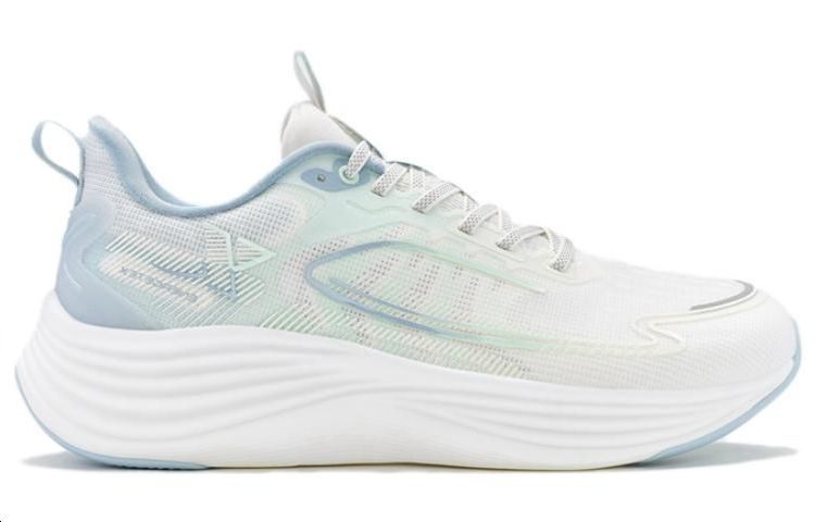 XTEP Comfortable Cushioning, Wear Resistant Low top Running Shoes Men’s White Blue