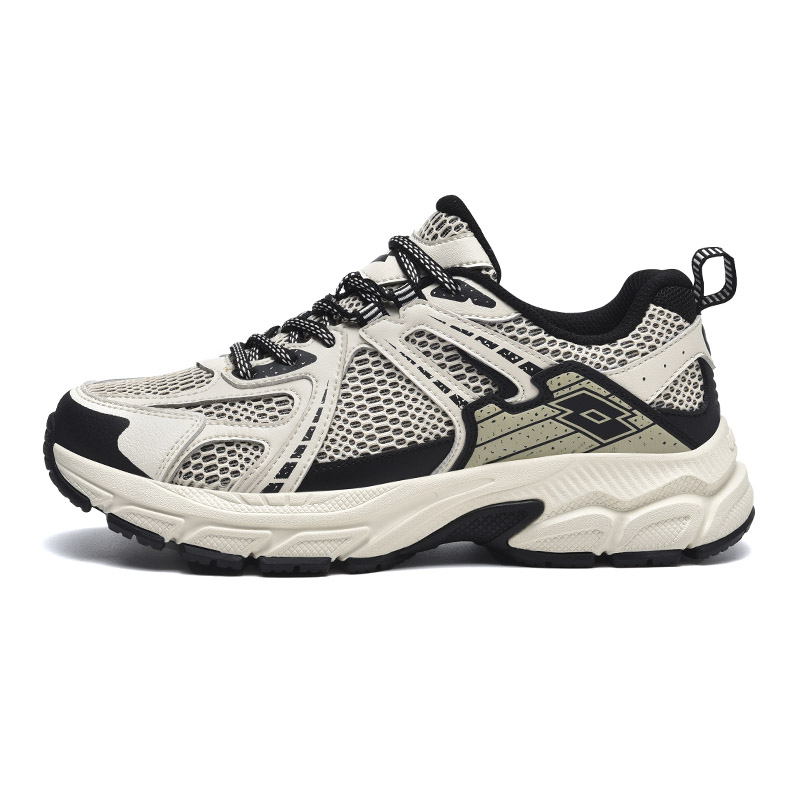 LOTTO Cushioning Slip Resistant Abrasion Resistant Low top Running Shoes Women’s Beige/Black