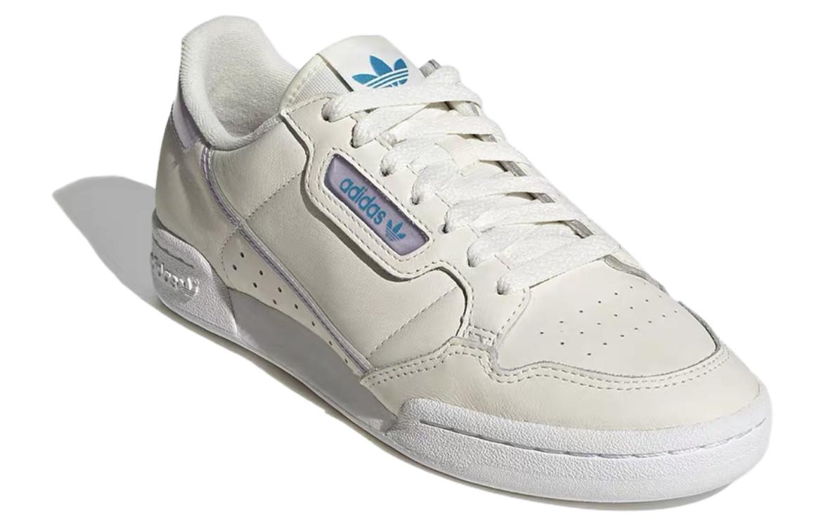 Adidas Originals Continental 80+1 Cushioning, Wear Resistant Low top Skateboard Shoes Women's Ecru