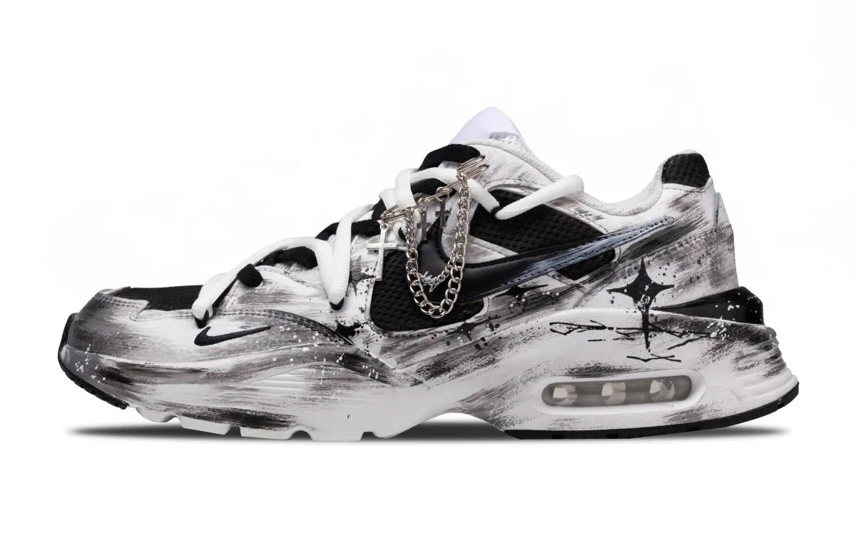 Nike Air Max Fusion Low top Running Shoes Unisex Black White