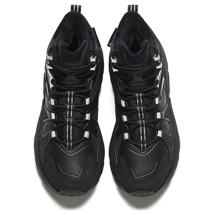 Anta Boundary Exploration Abrasion Resistant Mid top Outdoor Shoes Men’s Black