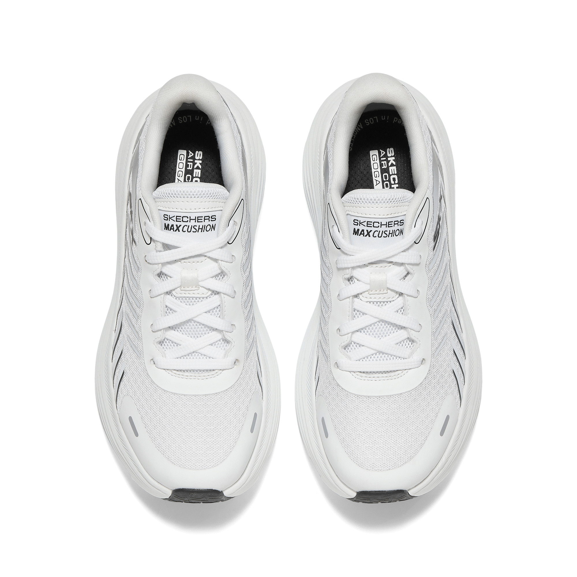 Skechers Women’s GO Fabric Cushioning, Wear Resistant Low top Running Shoes Women’s White Black