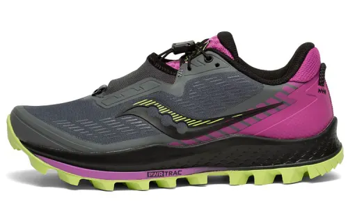 Saucony Peregrine Falcon 11 Peregrine Low top Running Shoes Women's Gray Purple Green Standard M