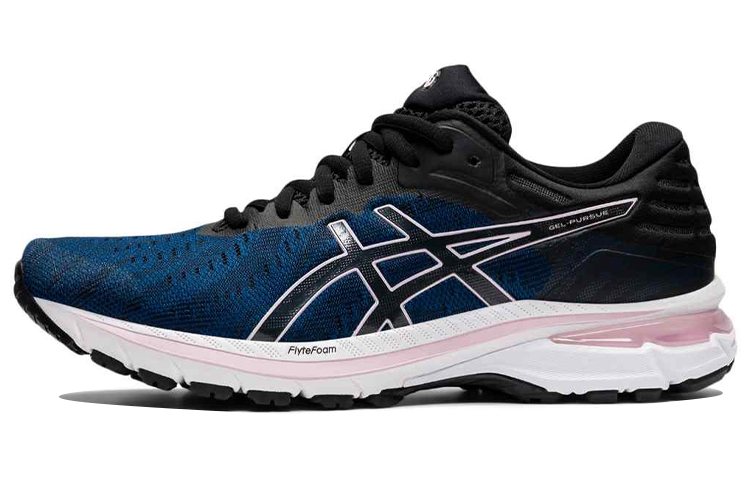 Asics Gel Pursue 7 Low Top Running Shoes Women's Blue Black D Width