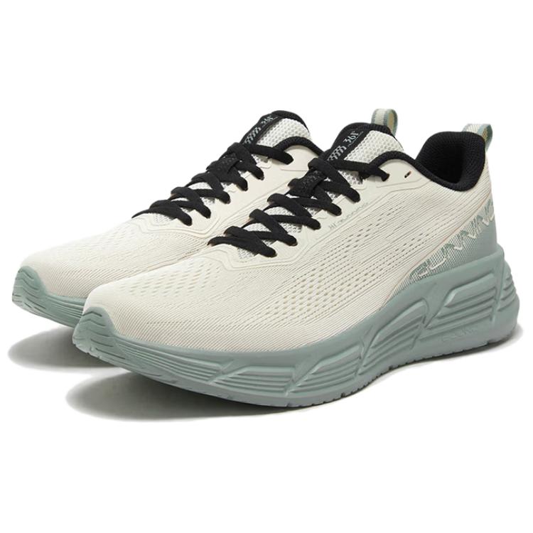 361° Slip Resistant, Abrasion Resistant, Lightweight Low top Casual Running Shoes Men’s Beige Green